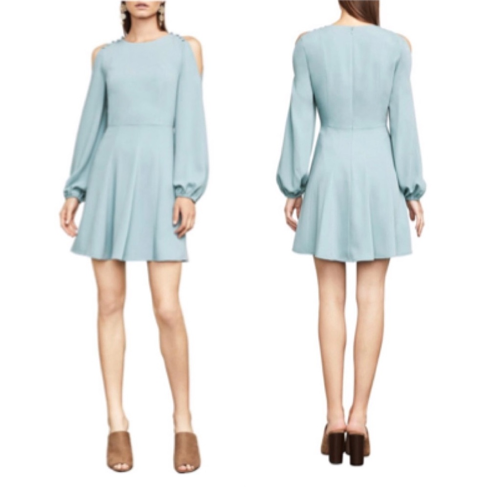 BCBG “Bailey” cold shoulder mini dress